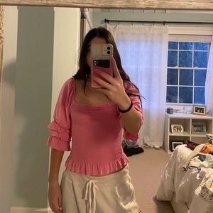 Pink blouse